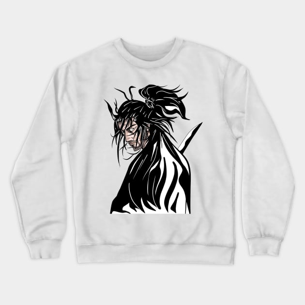 musashi miyamoto the ronin samurai in vagabond Crewneck Sweatshirt by jorge_lebeau